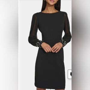 Karl Lagerfeld Paris scuba crepe sheath dress 6